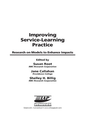 cover image of Improving Service-Learning Practice